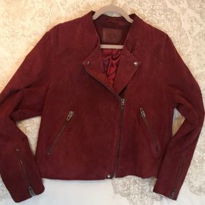BLANKNYC Ruby Suede Moto Jacket, XXL - runs small